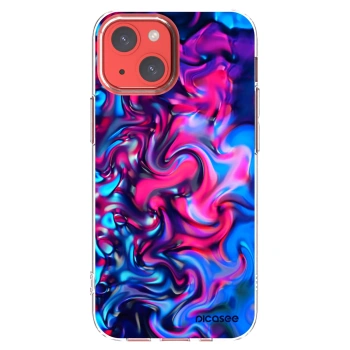 Picasee silikonowe przeźroczyste etui na Apple iPhone 13 mini - Redlight