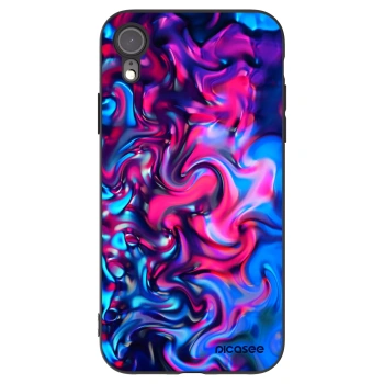 Picasee silikonowe czarne etui na Apple iPhone XR - Redlight