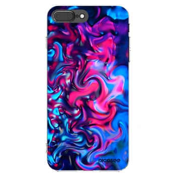 Picasee silikonowe przeźroczyste etui na Apple iPhone 7 Plus - Redlight
