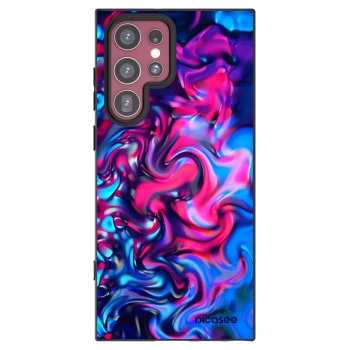 Picasee silikonowe czarne etui na Samsung Galaxy S22 Ultra 5G - Redlight