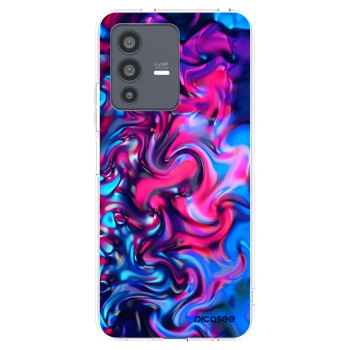 Picasee silikonowe przeźroczyste etui na Vivo V23 5G - Redlight