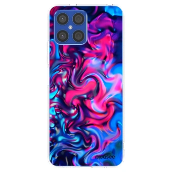 Picasee silikonowe przeźroczyste etui na Honor X8 4G - Redlight