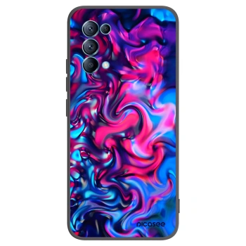 Picasee silikonowe czarne etui na OPPO Reno 5 5G - Redlight