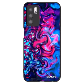 Picasee silikonowe czarne etui na OPPO A16s - Redlight