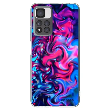 Picasee silikonowe przeźroczyste etui na Xiaomi Redmi Note 11 Pro+ 5G - Redlight