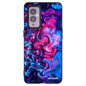 Picasee silikonowe czarne etui na OnePlus 9 - Redlight
