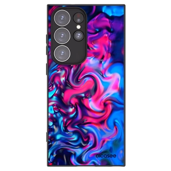 Picasee silikonowe czarne etui na Samsung Galaxy S23 Ultra 5G - Redlight