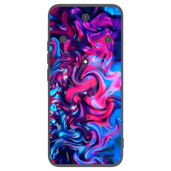 Picasee silikonowe czarne etui na Honor Magic5 Lite 5G - Redlight