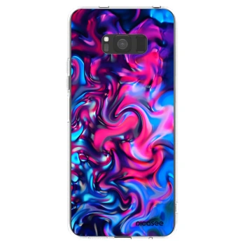 Picasee silikonowe przeźroczyste etui na Samsung Galaxy S8 G950F - Redlight