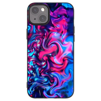 Picasee silikonowe czarne etui na Apple iPhone 15 Plus - Redlight