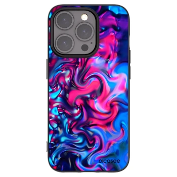 Picasee silikonowe czarne etui na Apple iPhone 15 Pro - Redlight