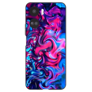 Picasee silikonowe czarne etui na Honor 90 Lite 5G - Redlight