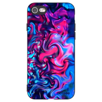 Picasee silikonowe czarne etui na Apple iPhone 7 - Redlight