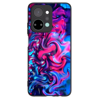Picasee silikonowe czarne etui na Honor X7a - Redlight