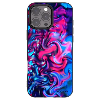 Picasee silikonowe czarne etui na Apple iPhone 16 Pro Max - Redlight