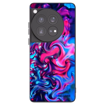 Picasee silikonowe czarne etui na OnePlus 12 5G - Redlight