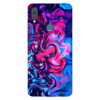 Picasee silikonowe przeźroczyste etui na Huawei Y7 2019 - Redlight