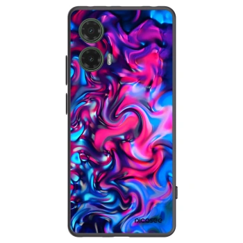 Picasee silikonowe czarne etui na Motorola Moto G35 5G - Redlight