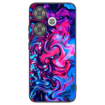 Picasee silikonowe czarne etui na Xiaomi Poco F6 - Redlight