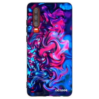Picasee silikonowe czarne etui na Huawei P30 - Redlight