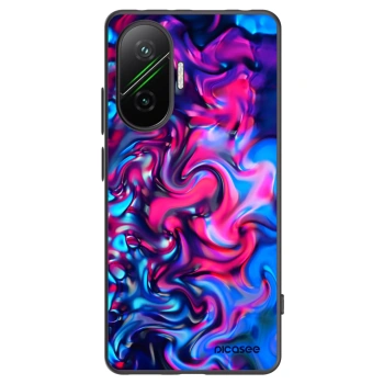 Picasee silikonowe czarne etui na Xiaomi Poco F7 Pro 5G - Redlight