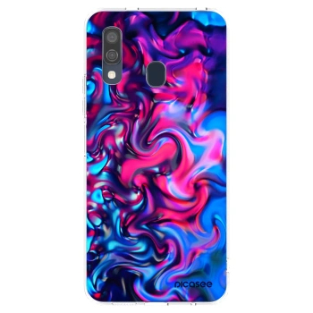 Picasee silikonowe przeźroczyste etui na Samsung Galaxy A40 A405F - Redlight