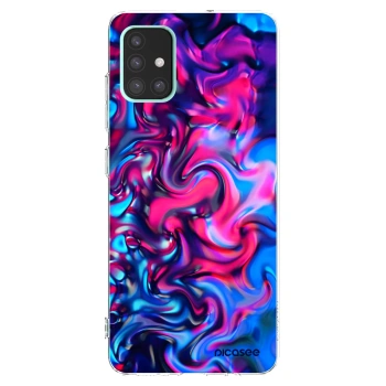 Picasee silikonowe przeźroczyste etui na Samsung Galaxy A51 A515F - Redlight
