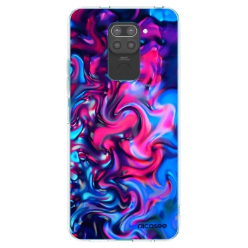 Picasee silikonowe czarne etui na Xiaomi Redmi Note 9 - Redlight