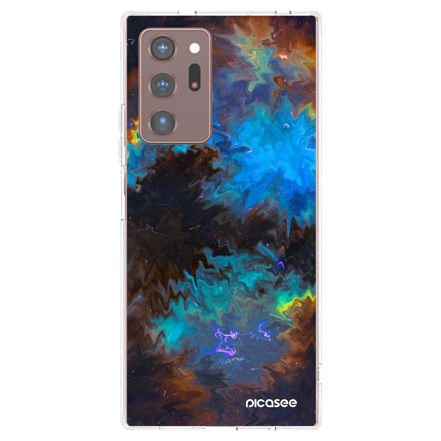 Picasee silikonowe przeźroczyste etui na Samsung Galaxy Note 20 Ultra - Space