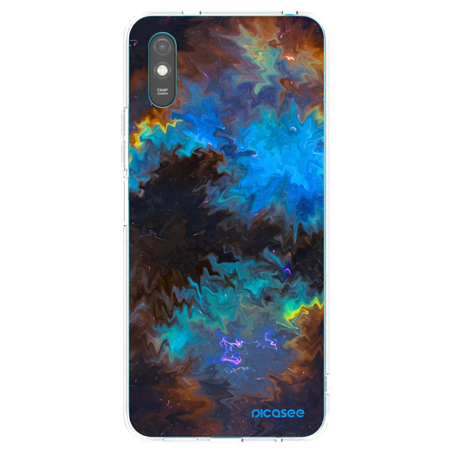 Picasee silikonowe przeźroczyste etui na Xiaomi Redmi 9A - Space