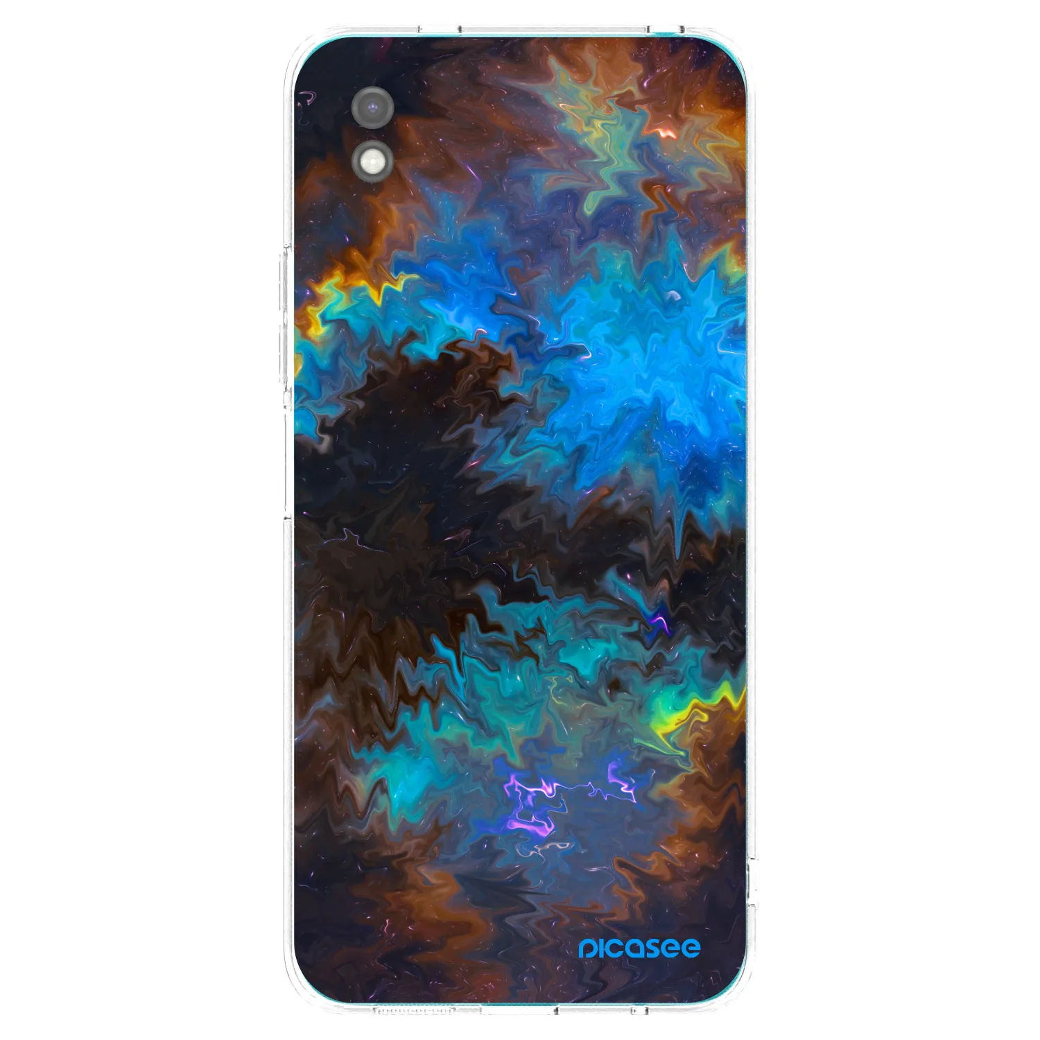 Picasee silikonowe czarne etui na Xiaomi Redmi 9A - Space