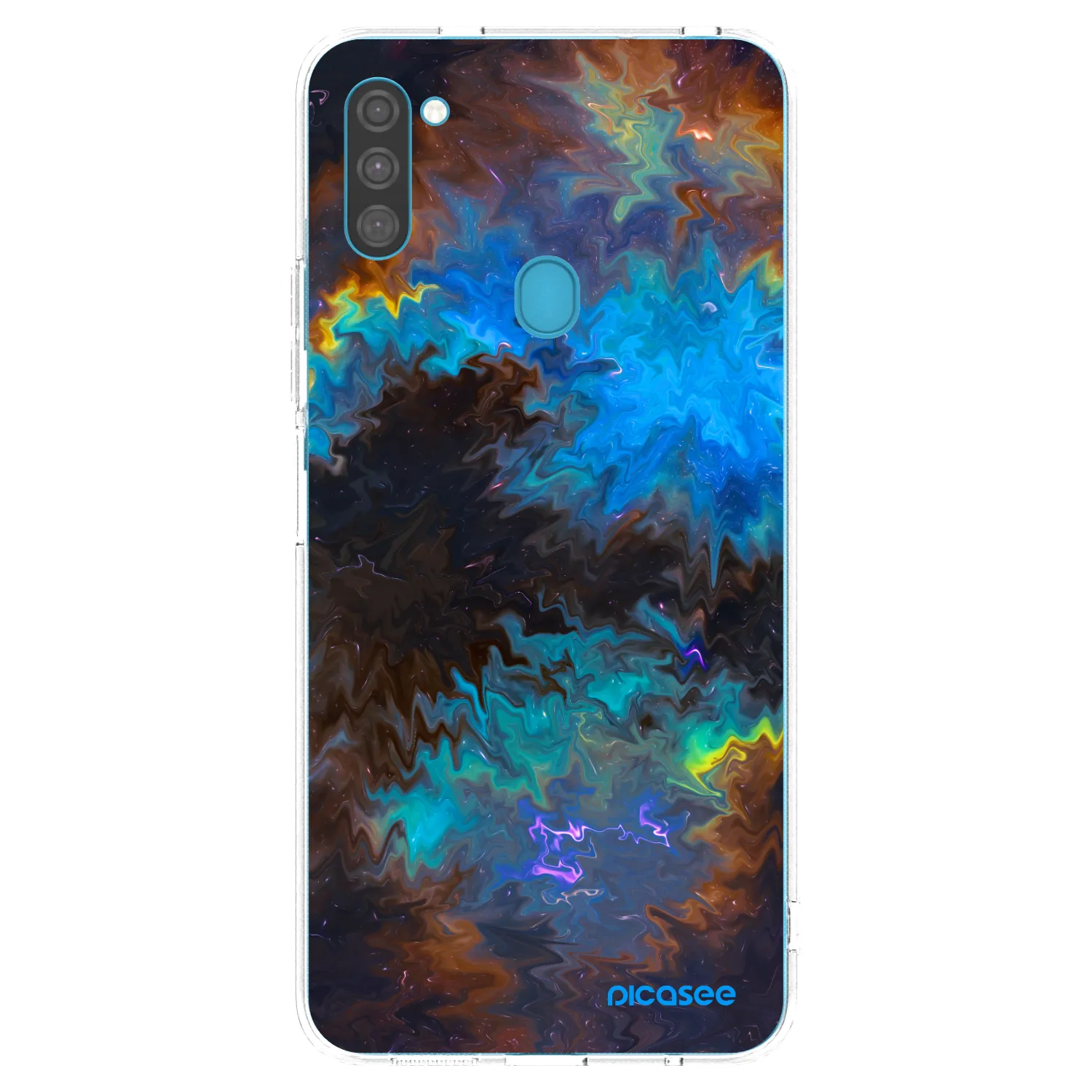 Picasee silikonowe przeźroczyste etui na Samsung Galaxy M11 - Space