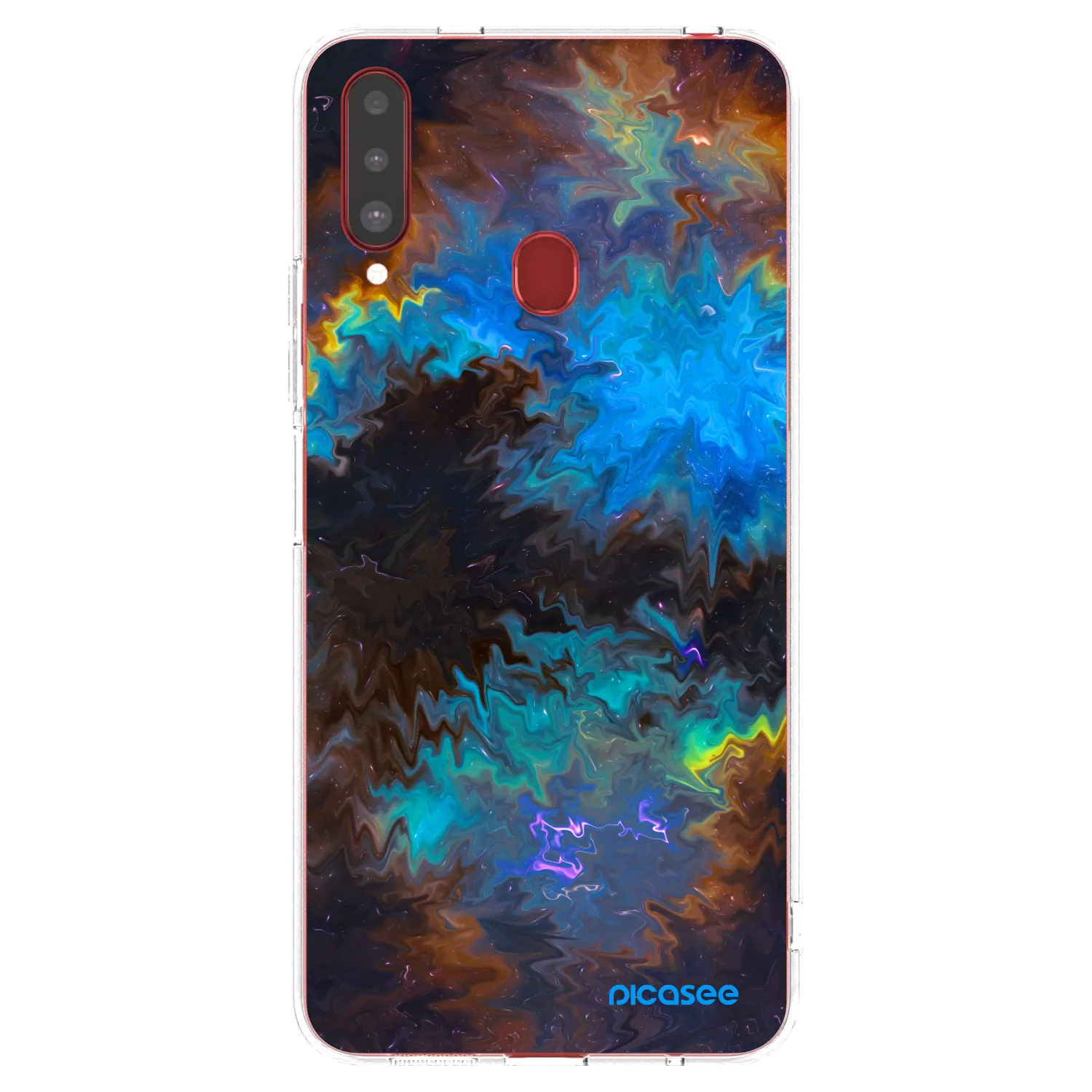 Picasee silikonowe przeźroczyste etui na Samsung Galaxy A20s - Space