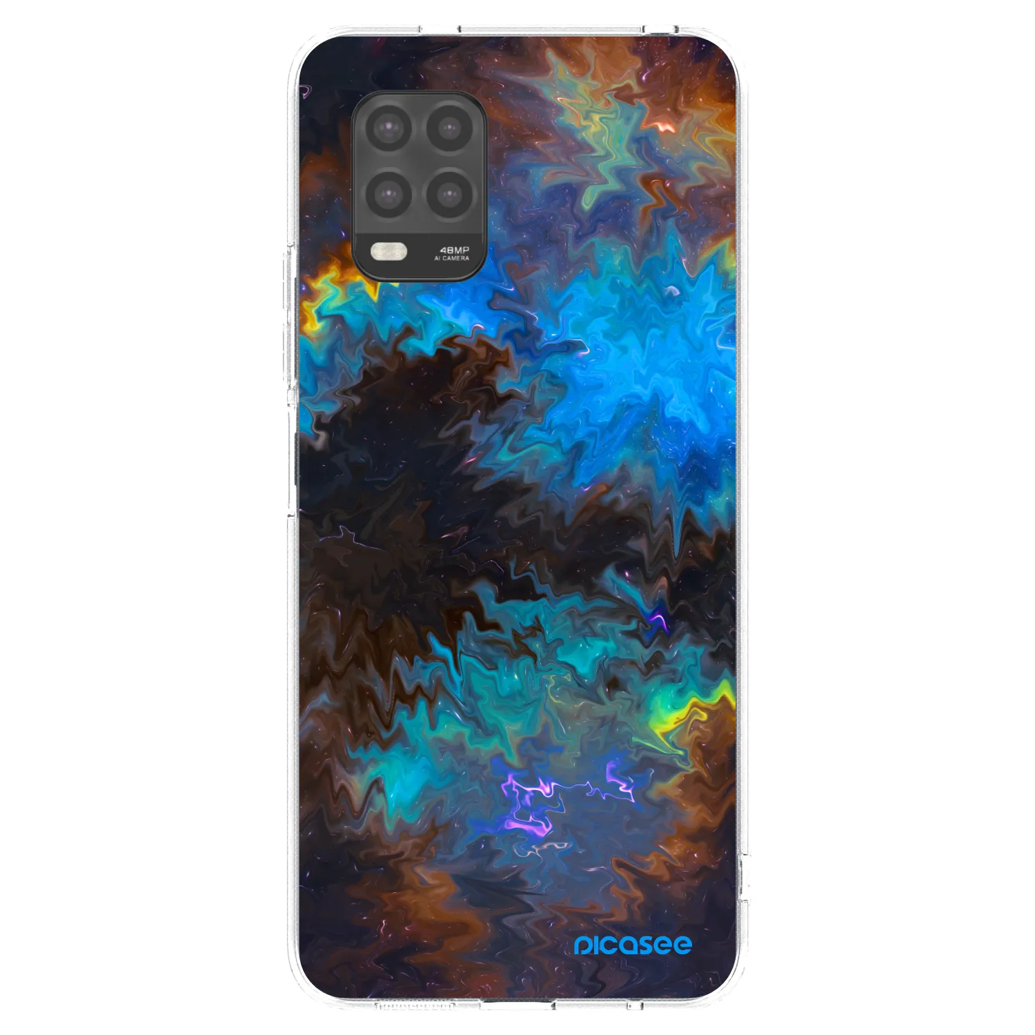 Picasee silikonowe przeźroczyste etui na Xiaomi Mi 10 Lite - Space