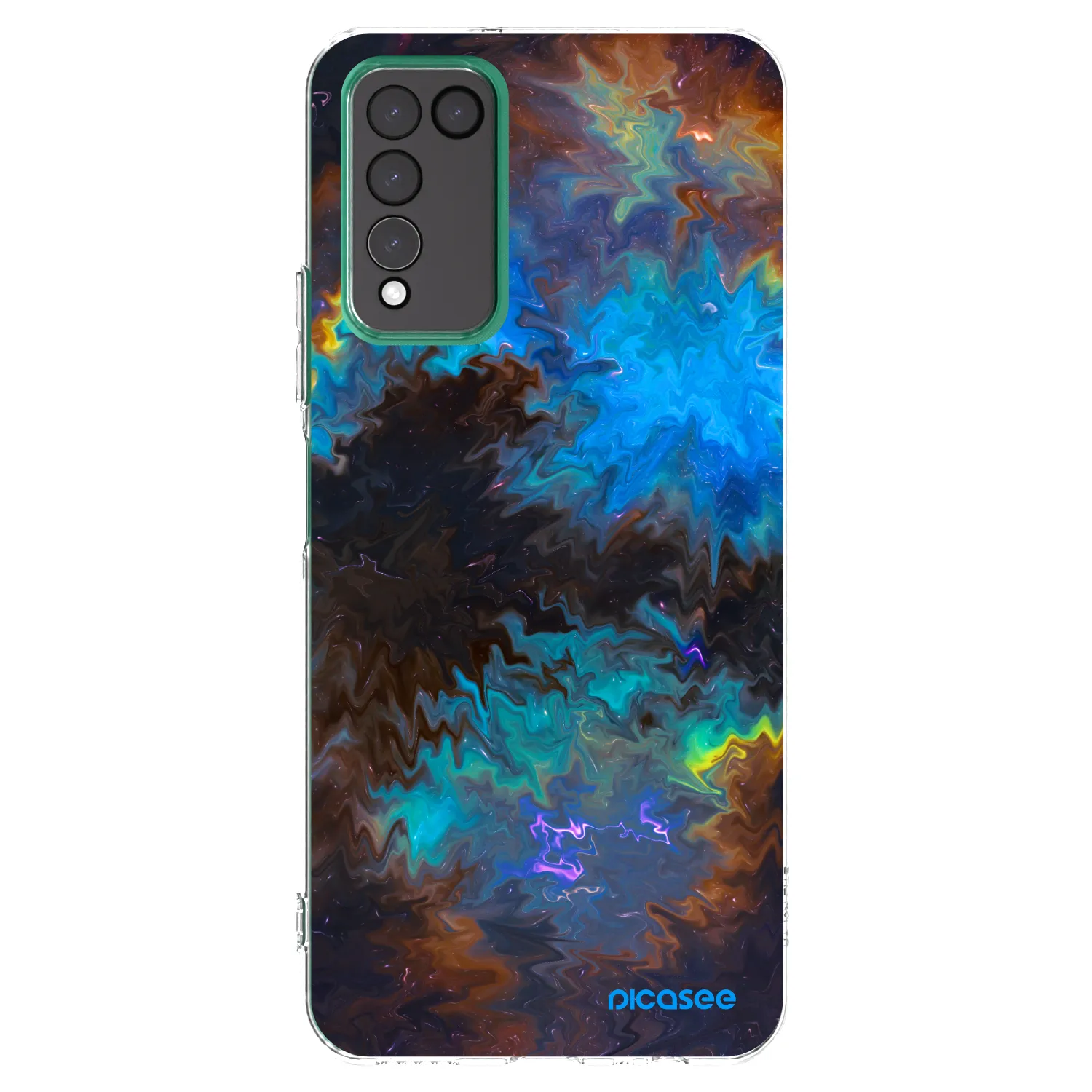 Picasee silikonowe przeźroczyste etui na Honor 10X Lite - Space