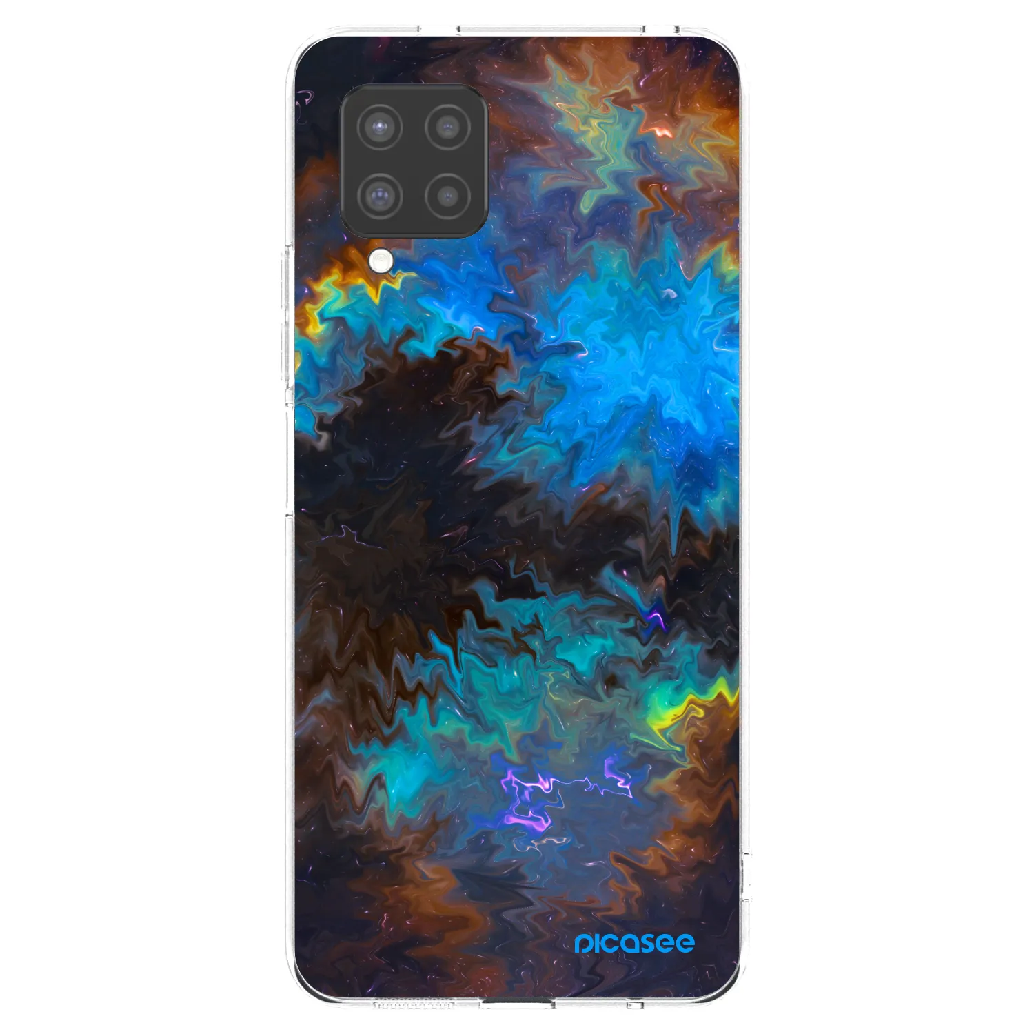 Picasee silikonowe przeźroczyste etui na Samsung Galaxy A42 A426B - Space