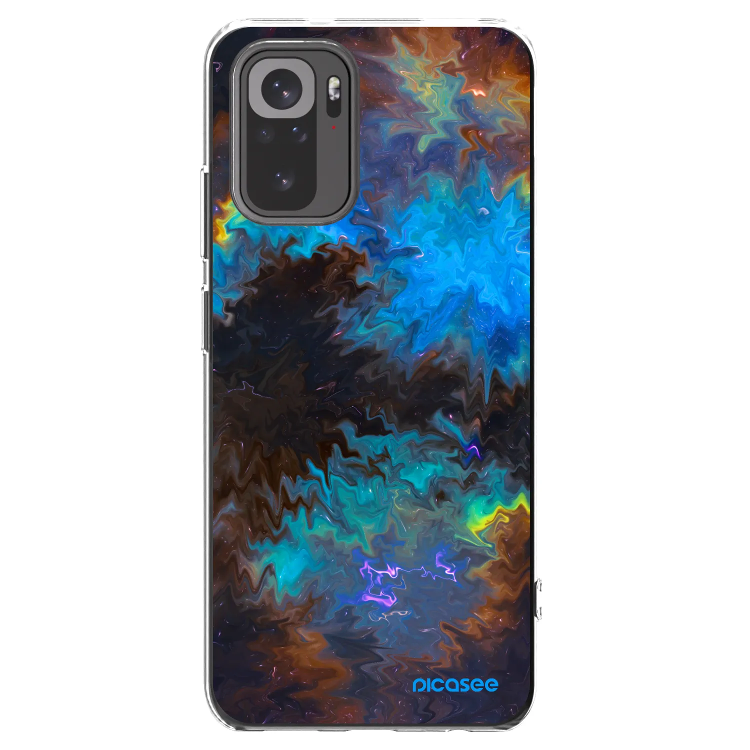 Picasee silikonowe przeźroczyste etui na Xiaomi Redmi Note 10S - Space