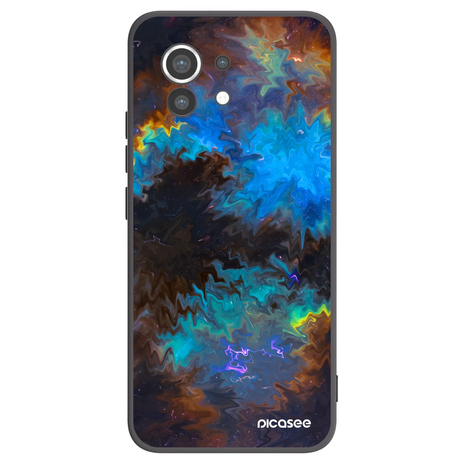 Picasee silikonowe czarne etui na Xiaomi Mi 11 - Space
