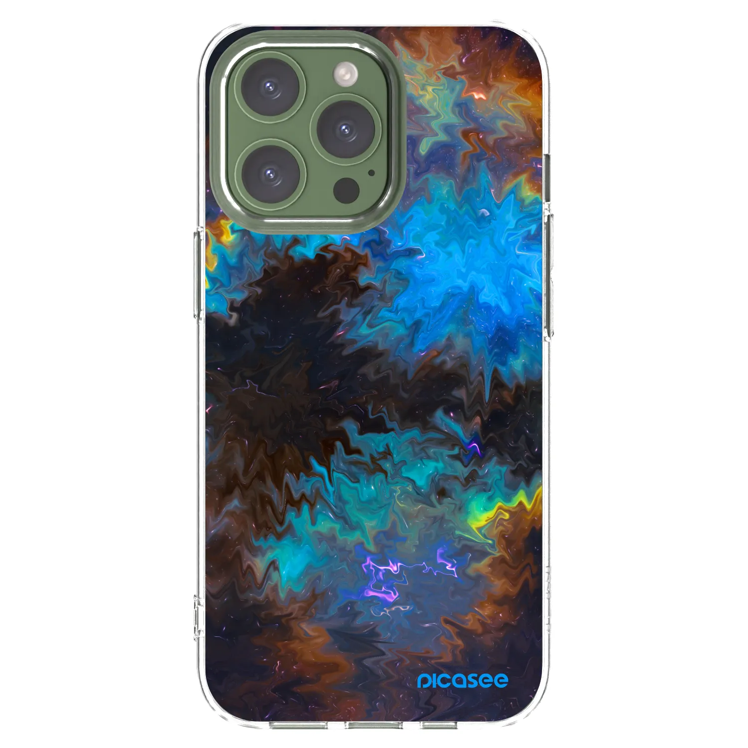 Picasee silikonowe przeźroczyste etui na Apple iPhone 13 Pro - Space