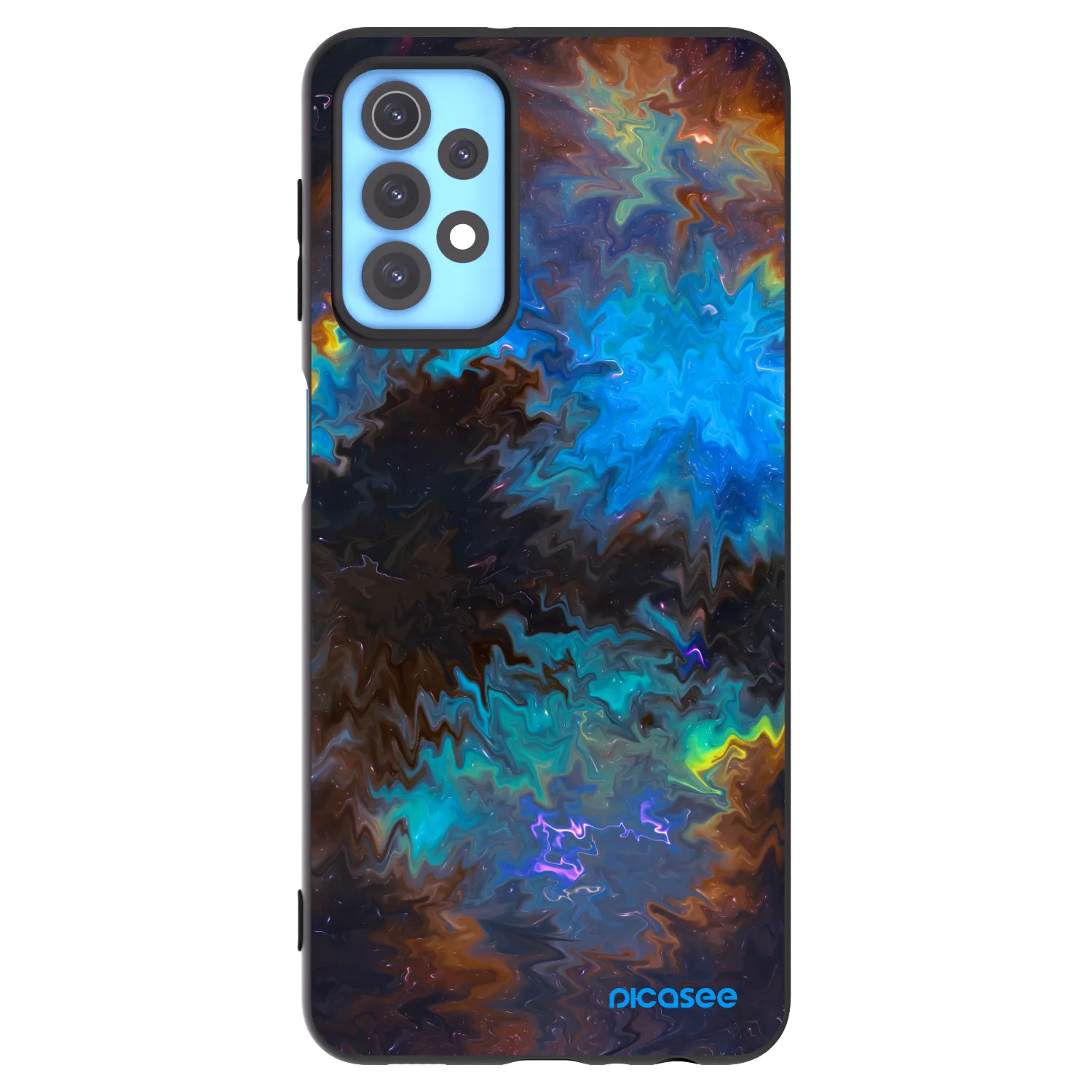 Picasee silikonowe czarne etui na Samsung Galaxy A32 4G SM-A325F - Space