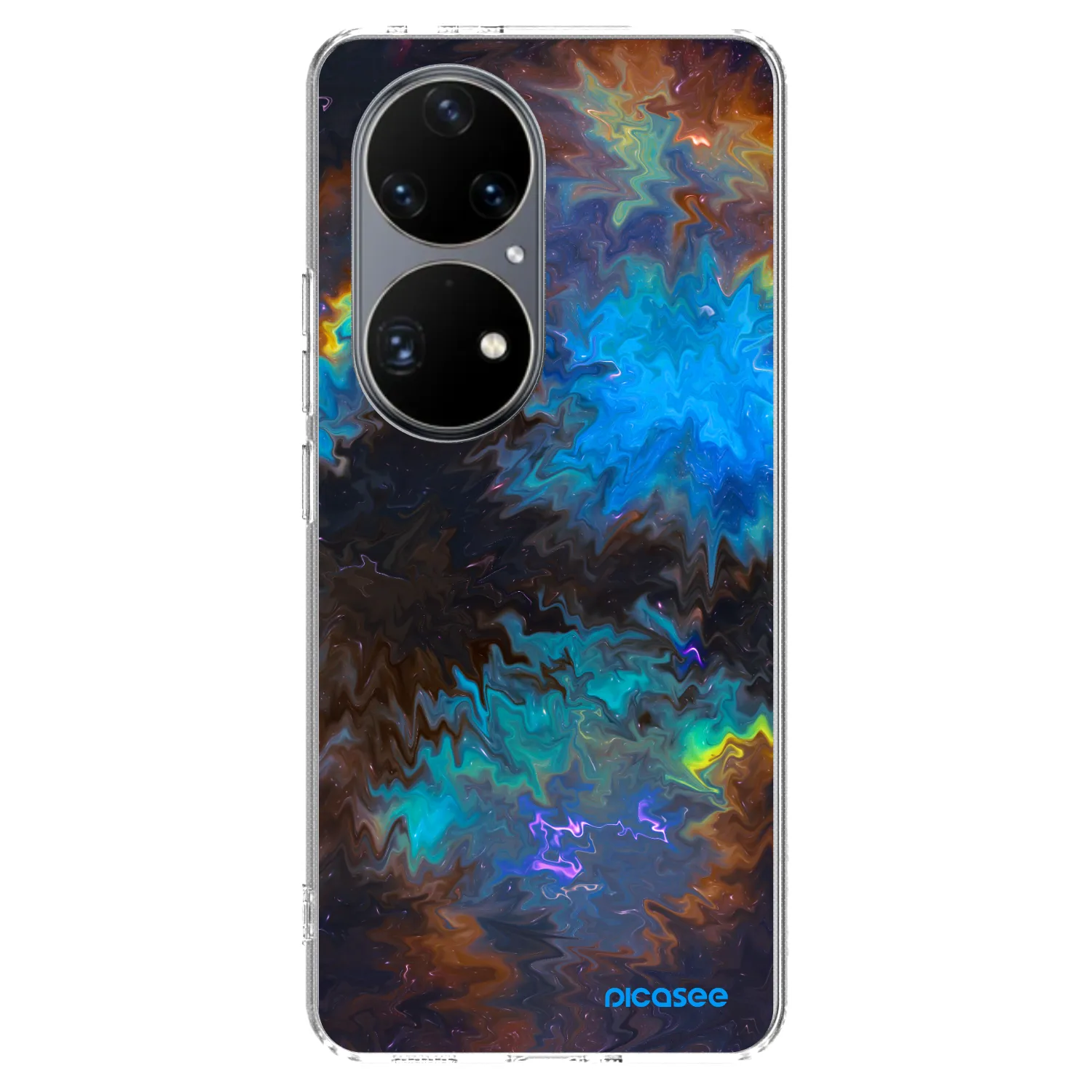 Picasee silikonowe przeźroczyste etui na Huawei P50 - Space