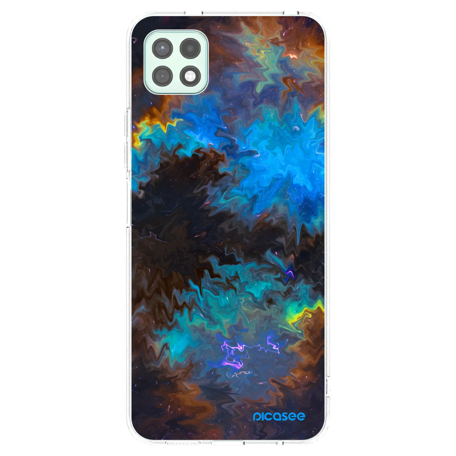 Picasee silikonowe przeźroczyste etui na Samsung Galaxy A22 A226B 5G - Space