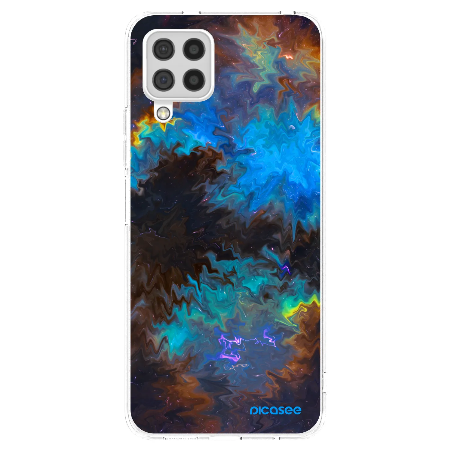 Picasee silikonowe przeźroczyste etui na Samsung Galaxy A22 A225F 4G - Space