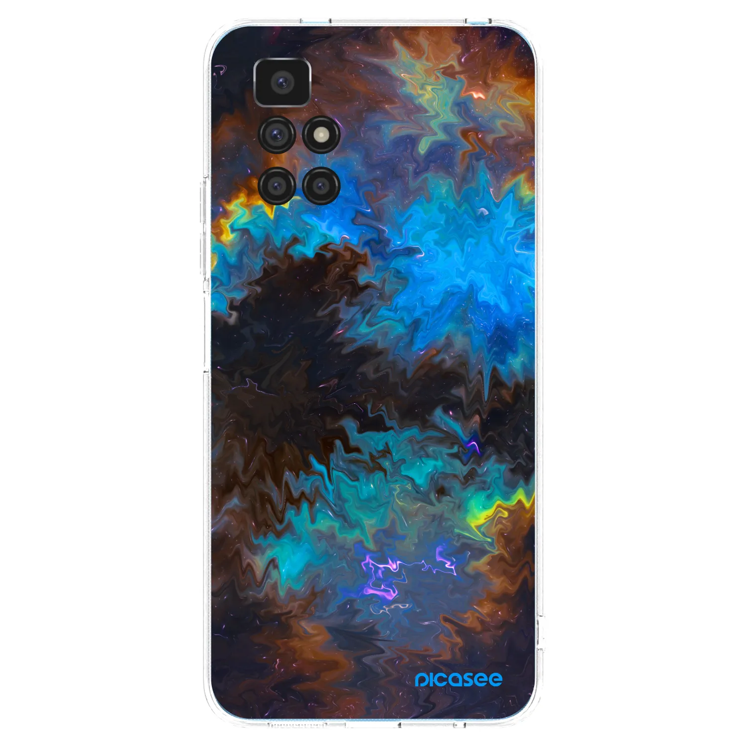 Picasee silikonowe przeźroczyste etui na Xiaomi Redmi 10 - Space