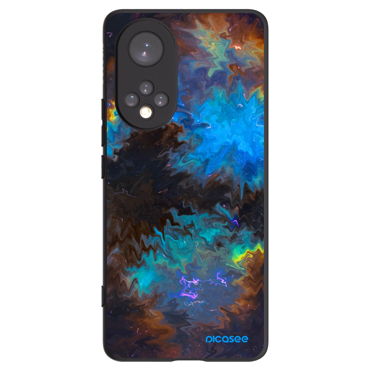 Picasee silikonowe czarne etui na Huawei Nova 9 - Space