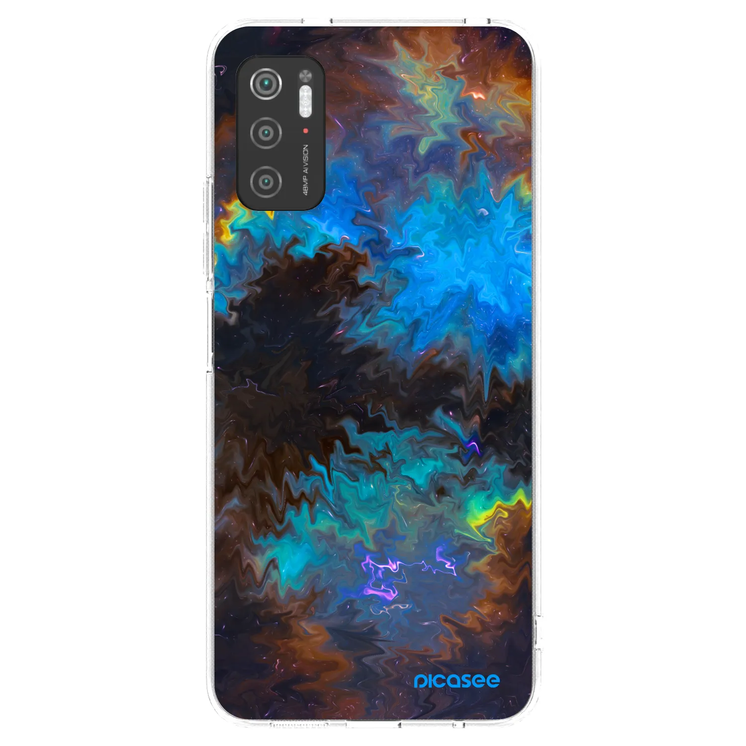 Picasee silikonowe przeźroczyste etui na Xiaomi Poco M3 Pro 5G - Space