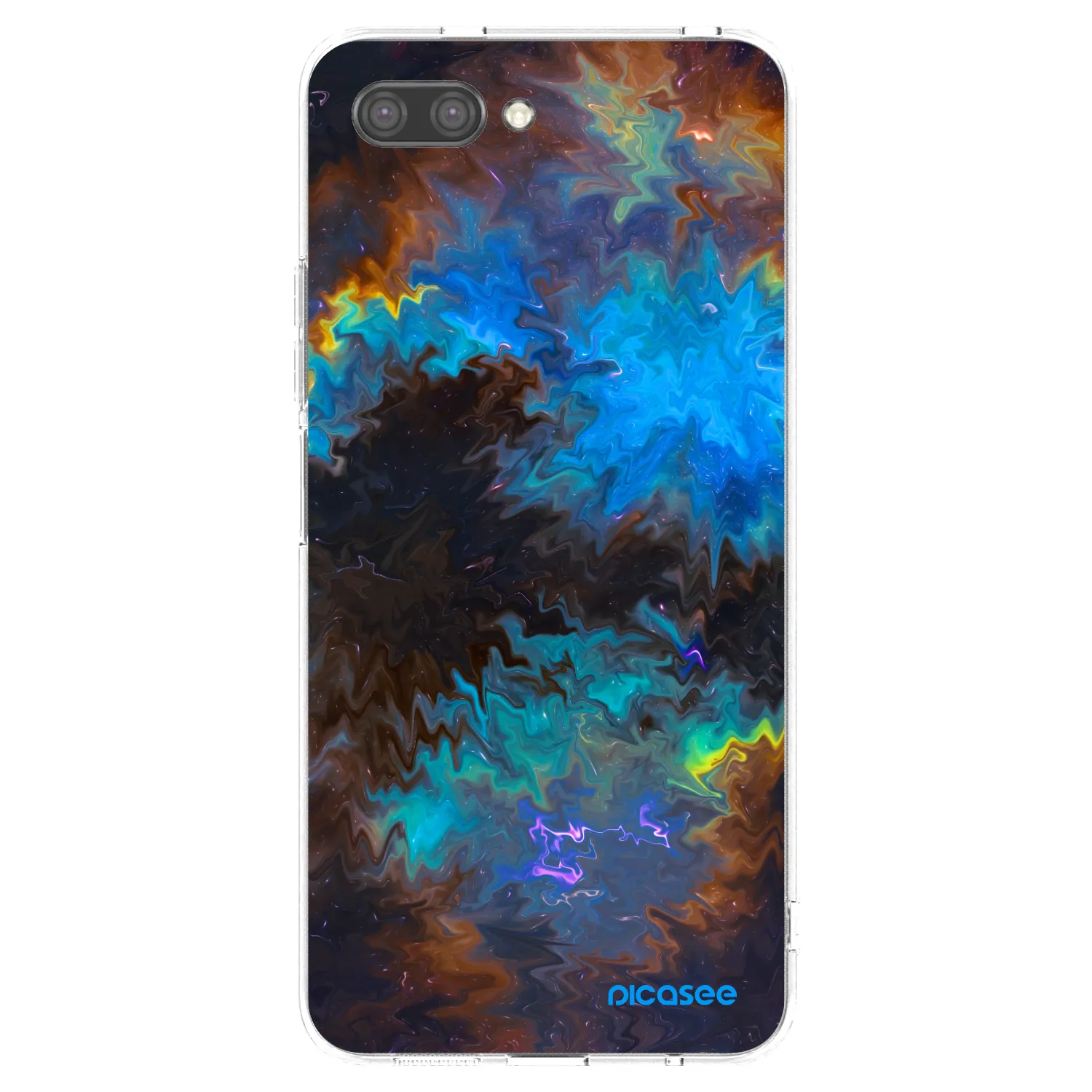 Picasee silikonowe przeźroczyste etui na Honor 10 - Space