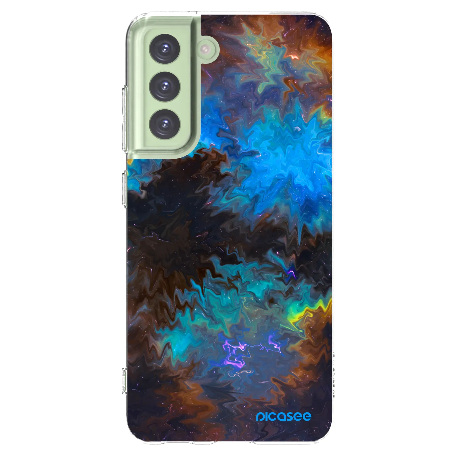 Picasee silikonowe przeźroczyste etui na Samsung Galaxy S21 FE 5G - Space
