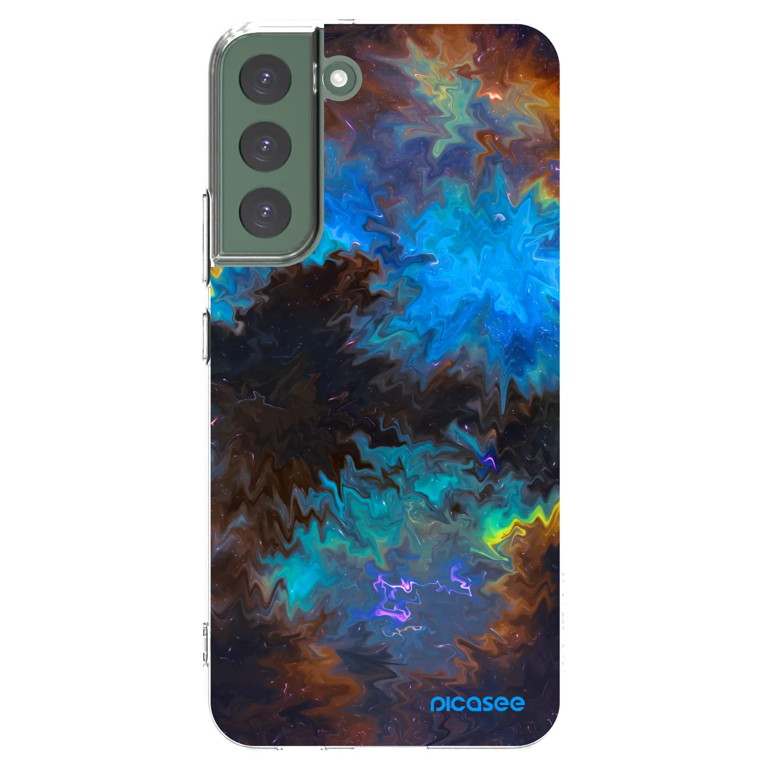 Picasee silikonowe przeźroczyste etui na Samsung Galaxy S22+ 5G - Space