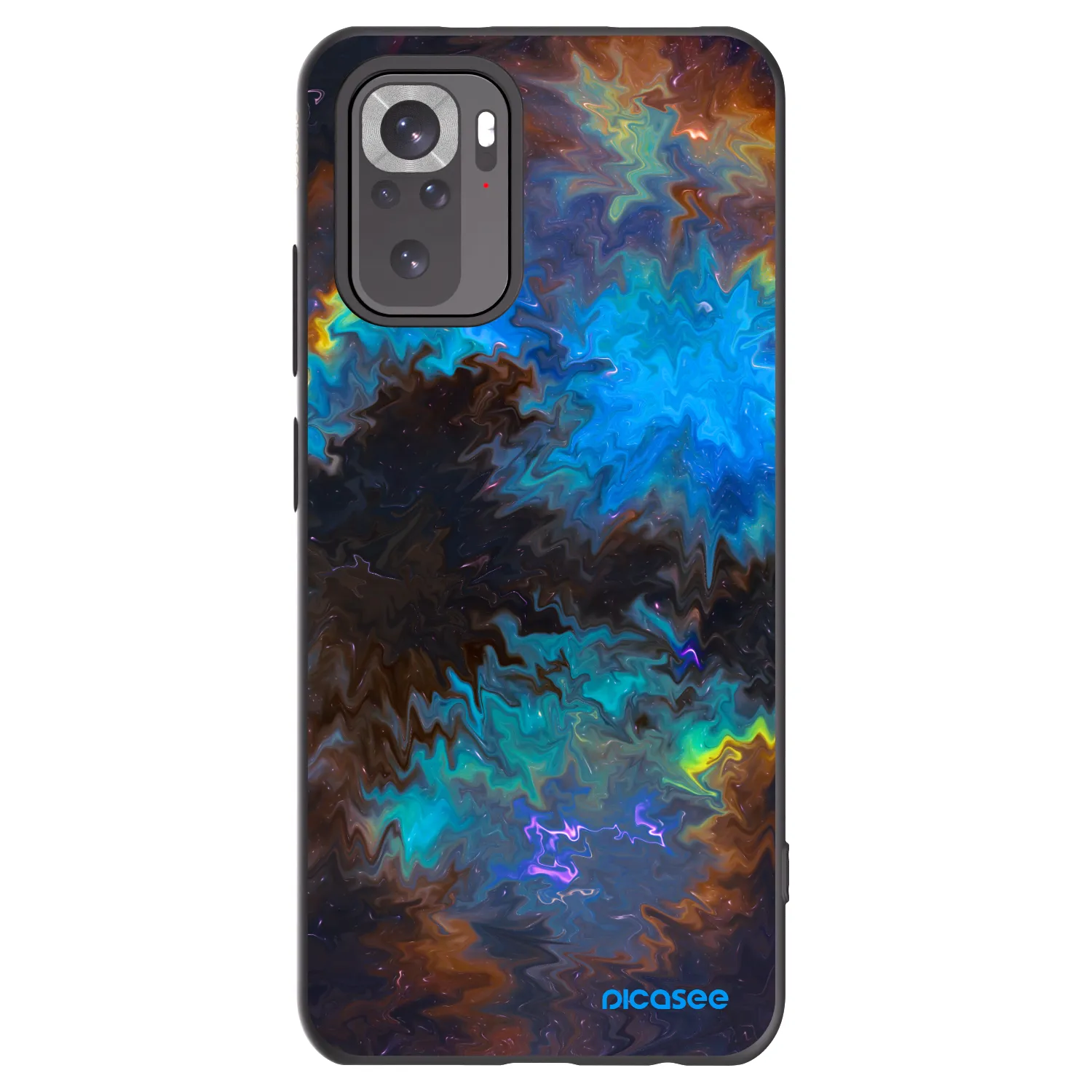 Picasee silikonowe czarne etui na Xiaomi Redmi Note 11S 4G - Space